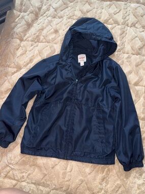 Cat & Jack Navy Hooded Rain Jacket for Kids